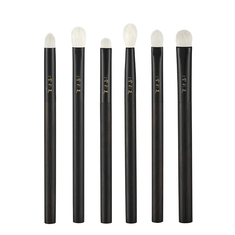 Professional Handmade Make Up Brush Eye Shadow Blending Brush Soft Saibikoho Goat Hair Ebony Handle Makeup Brushes