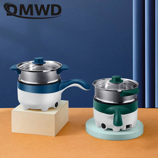 2L Multicooker for Car Truck 12V 24V Non-stick Electric Rice Cooker Food Steamer Stir-fry Pan Car-mounted Hot Pot Noodles Boiler