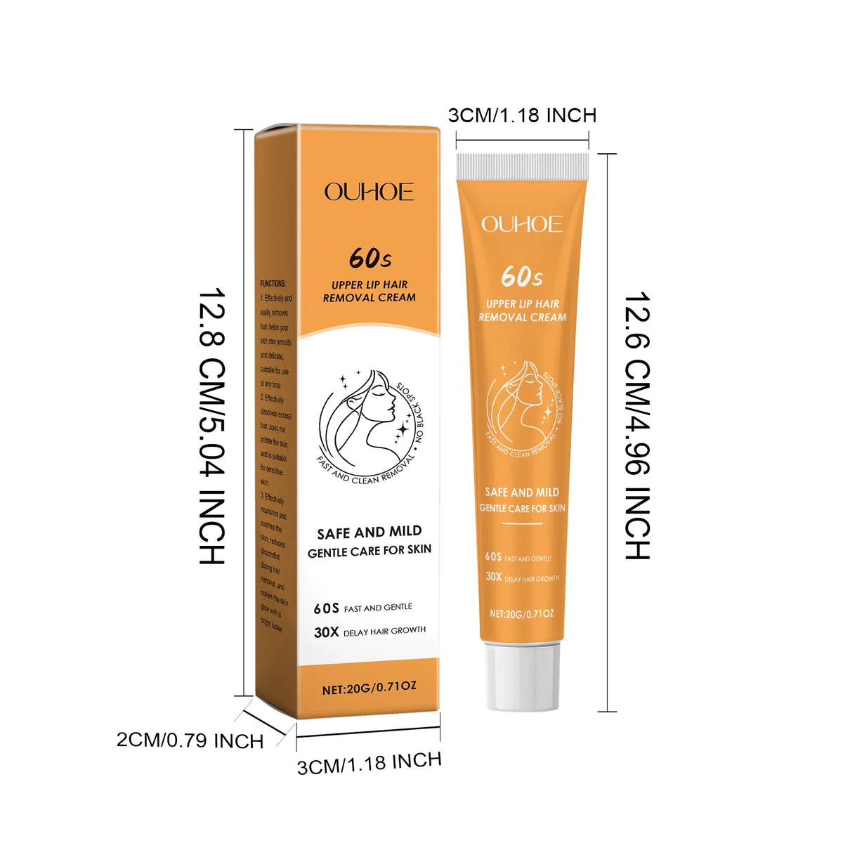 Centella Asiatica Hair Removal Cream Gentle Vaseline Painless Health Hair Remover Growth Inhibitor For Body Lip Armpits Leg Care