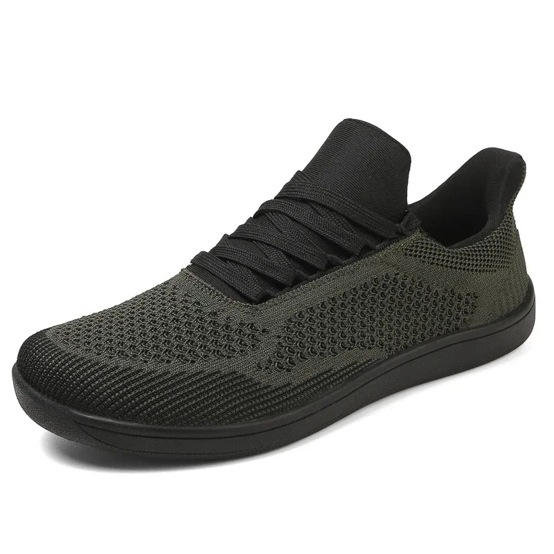 Plus Size 50 51 52 53 54 Wide Toe Box Barefoot Shoes Men Casual Mesh Shoes Minimalist Zero Drop Sneakers Breathable Big Foot