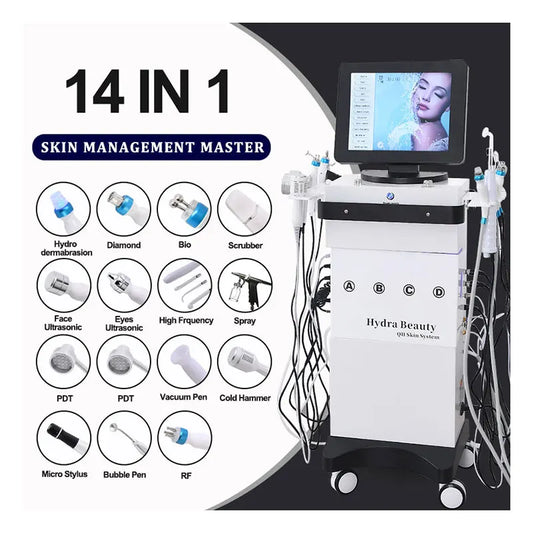 14 In 1 hydra beauty facial Machine Skin Peeling hydra beauty facial Aqua Peel Machine beautiful equipment
