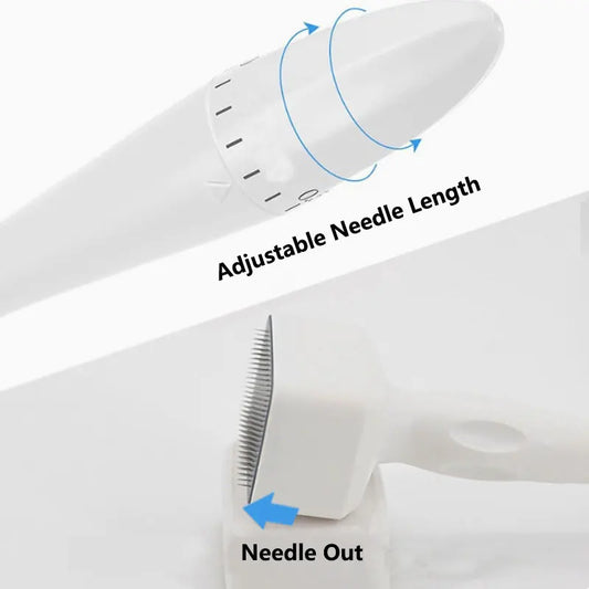 140 Needles Stamp Adjustable Needle Length for Facial Body Hair Growth Derma Roller 0.2mm 0.25mm 0.3mm Needle Micro