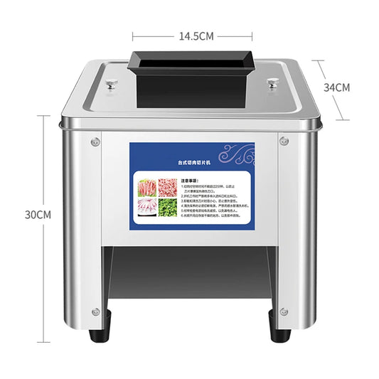 2.5/3.5/5/7/10/15/21MM Electric Meat Slicer Commercial Household Grinder Automatic Fish Cutter Fillet Shredded 150KG/H 850W