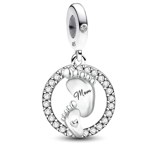 Shecharms 925 Sterling Silver Love Heart Firefly Golden Series Charms Fit DIY Making Bracelet Necklace High Quality Fine Jewelry