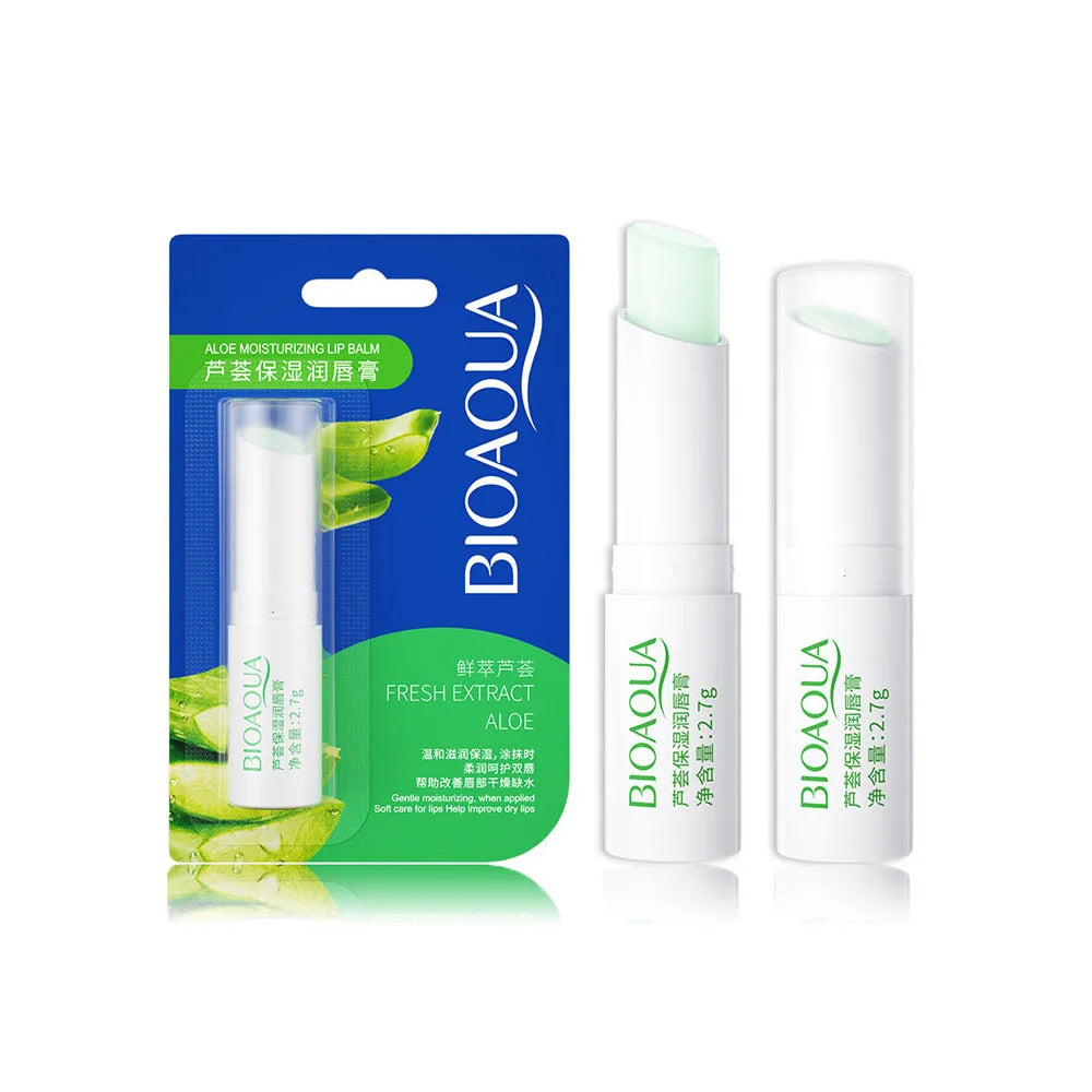 BIOAQUA Natural Fruits Lip Balm Moisturizing Jelly Nourishing Anti Wrinkle Lipstick Non-Stick Long-lasting Lips Care