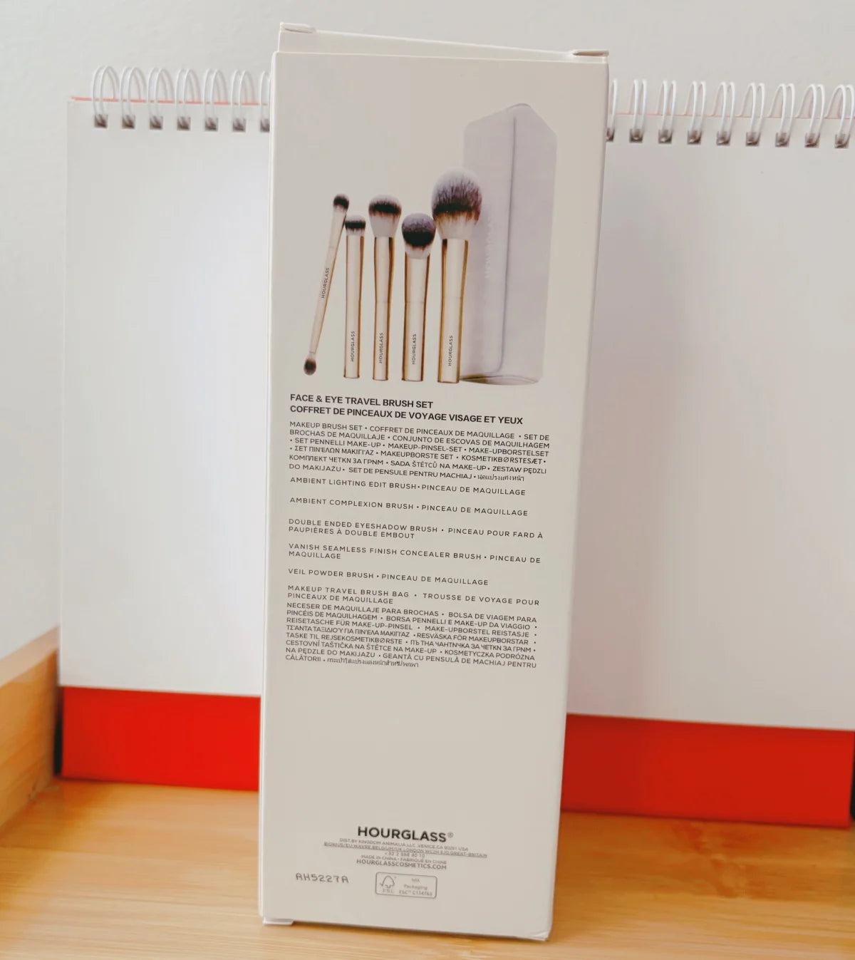 Face and Eye Travel Brush Set Gold High Quality Synthetic Hair Makeup Brushes Set with Pouch Box