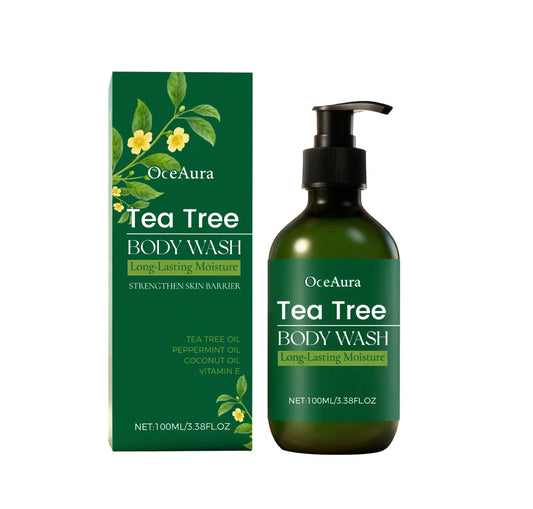 Brightening Body Wash Tea Tree Oil Clean Body Odor Remover Moisturizing Skin Barrier Repair Strengthening Shower Gel Body Wash