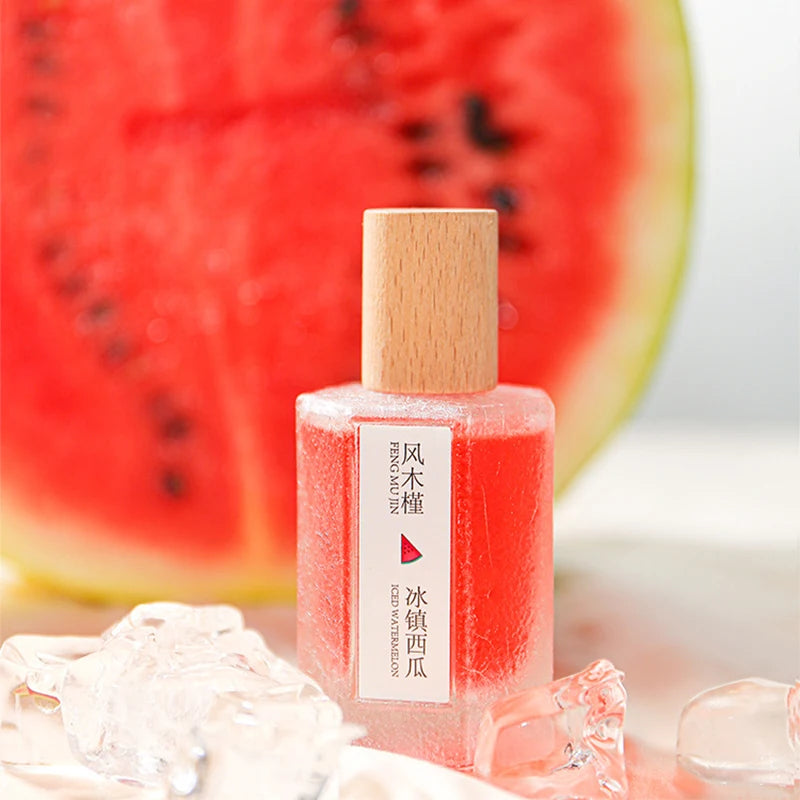 Natural Fruity Unisex Perfume Sweet Watermelon Peach Fragrance Eau De Toilette Fresh Charming Refreshing Women Scent Body Spray