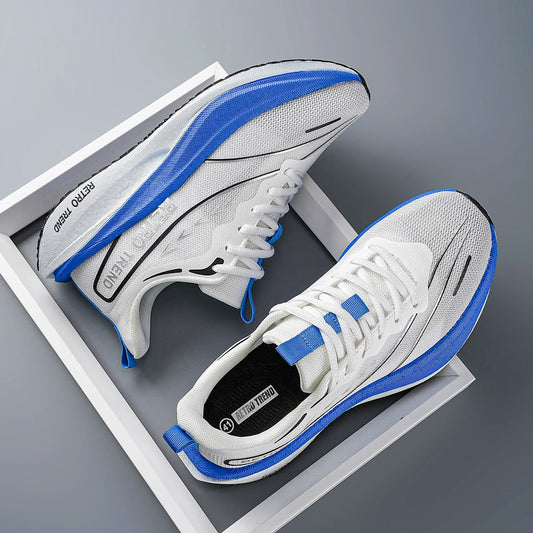Men Sports Speciality Running Shoes Carbon Board Marathon Breathable Lightweight Women's Comfortable Athletic Nonskid Sneakers