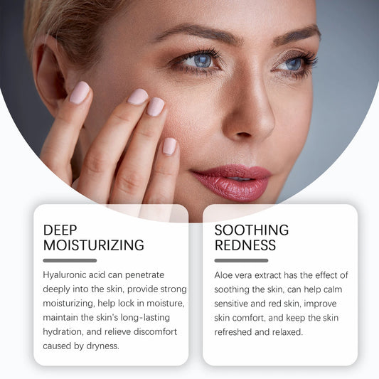 Hyaluronic Acid Soothing Face Cream Deep Hydration Improve Drying Reduce Dullness Repair Skin Barrier Radiance Face Care Lotion