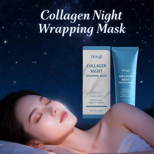 Collagen Night Wrapping Mask Brightening Skin Improve Elasticity Deep Hydrating Collagen Overnight Wrapping Peel off Facial Mask