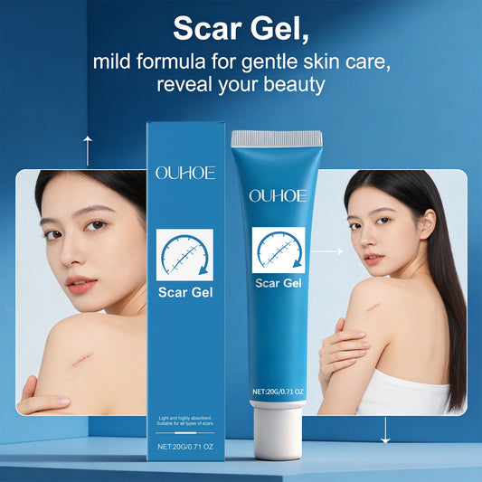 Ouhoe Scar Gel Scar Repair Cream Fade-Out Scald Scar Skin Wound Cream Stretch Marks Acne Marks Repair Gel Skin Care Products