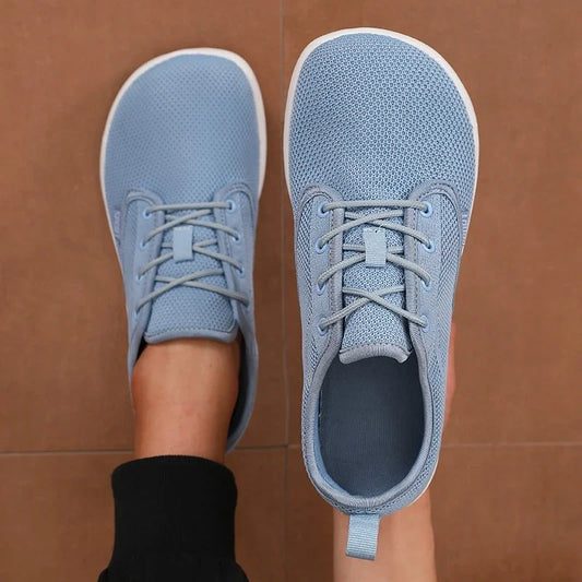Shoes for Man Summer 2025 Blue Breathable Mesh Wide Foot Shoes Comfortable and Casual Male Sneakers Suitable for Gyms Tennis