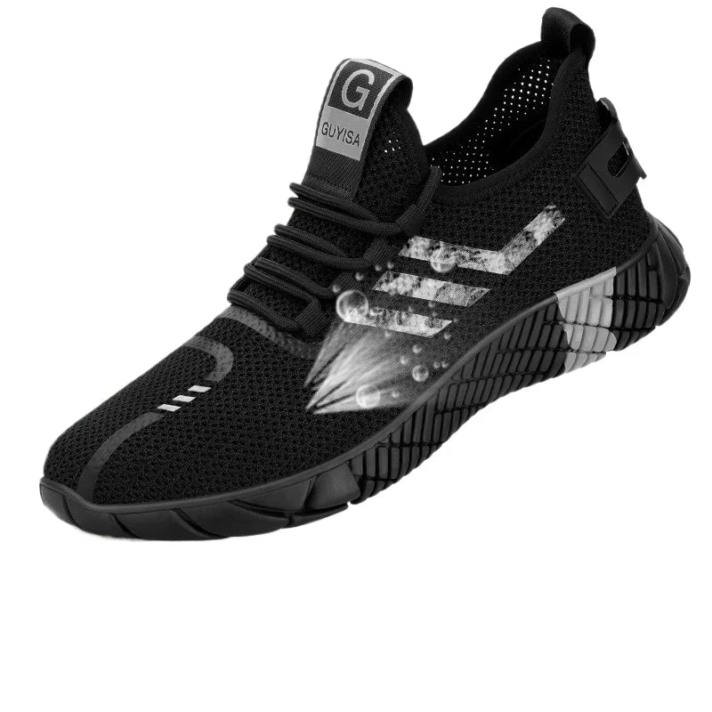 Work Sneakers Men Safety Shoes Construction Steel Toe Work Shoes Safety Boots Men Shoes Anti-Puncture Working Summer Kevlar