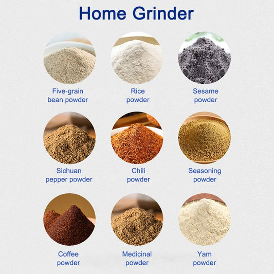 110V/220V Electric Coffee Grinder Mill Herbs Spices Nuts Cafe Bean Grinding Machine Powder Crusher Stainless Steel Burr Blade