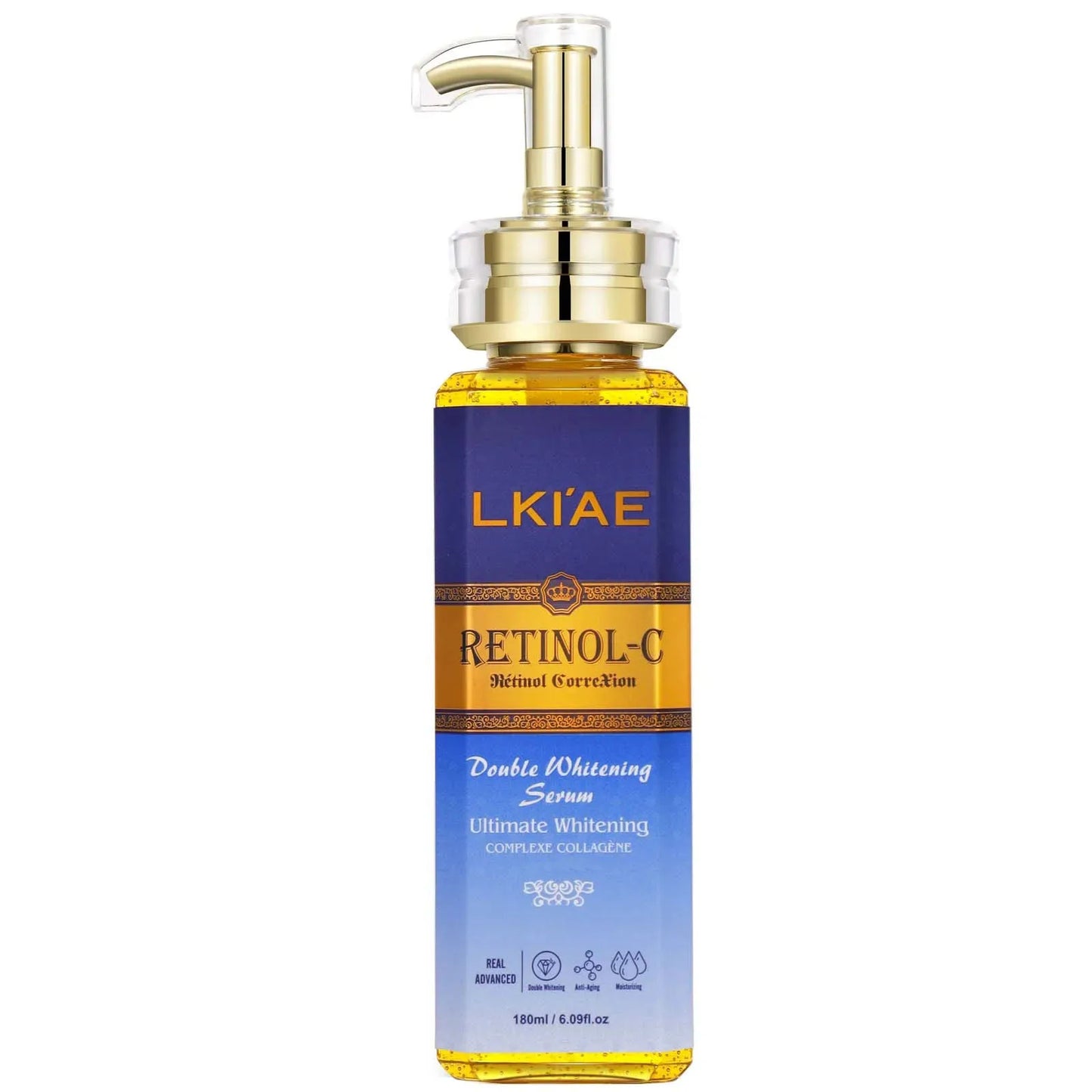 LKIAE Retinol Whitening Skin Care Set, Moisturizing, Reduce Wrinkles, Fine Lines, Dark Spots, With Collagen, Snail Extract
