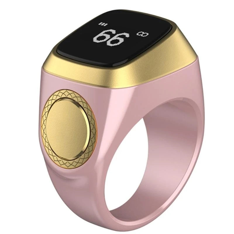 Y55C ibla Zikr 1 Lite for Smart Ring for Muslims Tally Tasbeeh Counter, Button 4 Prayer for Time Reminder BLE 5.1 Versi