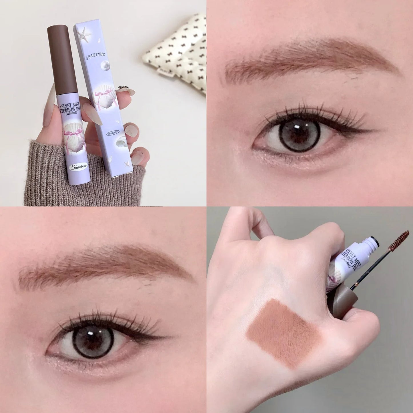 Cute Natural Mist Eyebrow Enhancer Dye Gel Tint Mascara SHAQINUO Long Lasting Quick Dry Dyeing Brow Tattoo Tint Brow Makeup