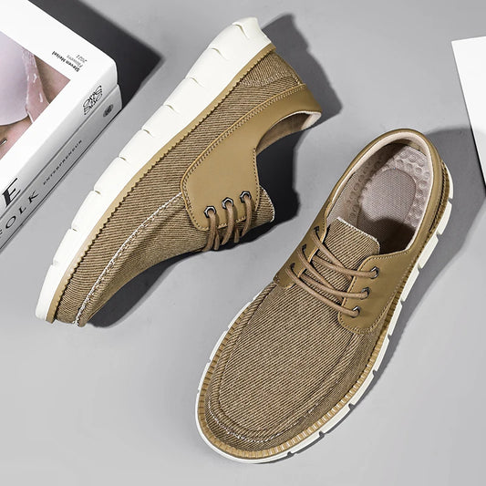 Large Size Outdoor Men's Casual Denim Canvas Shoes Vulcanize Shoes Fashion Luxury Style Designer Breathable Men Sneakers Loafers