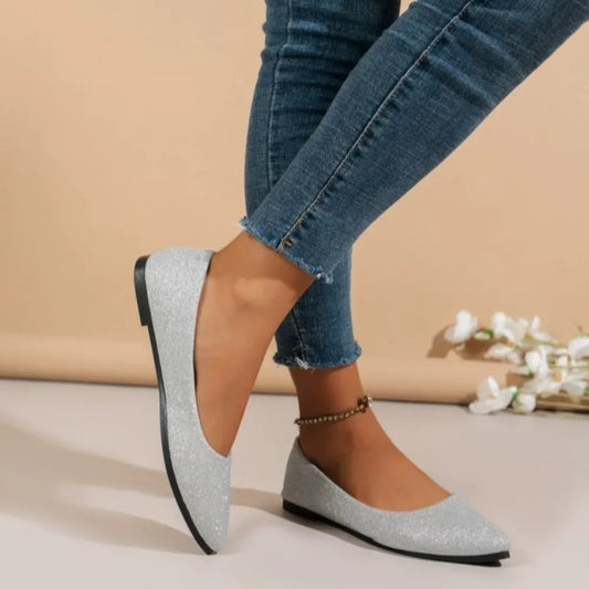 New Arrival Women Pointed Toe Beautiful and Fashion spring autumn Shoes Flat Ballerina Comfortable Casual 2024 Women Shoes