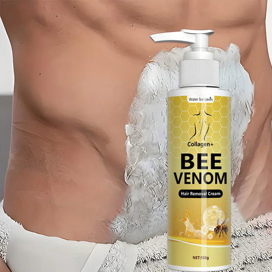 Lemon Bee Venom Hair Removal Cream, Used to Remove Hair from Areas Such as Beards and Underarms, Bikini Areas, with a Gentle Formula Suitable for All Skin Types
