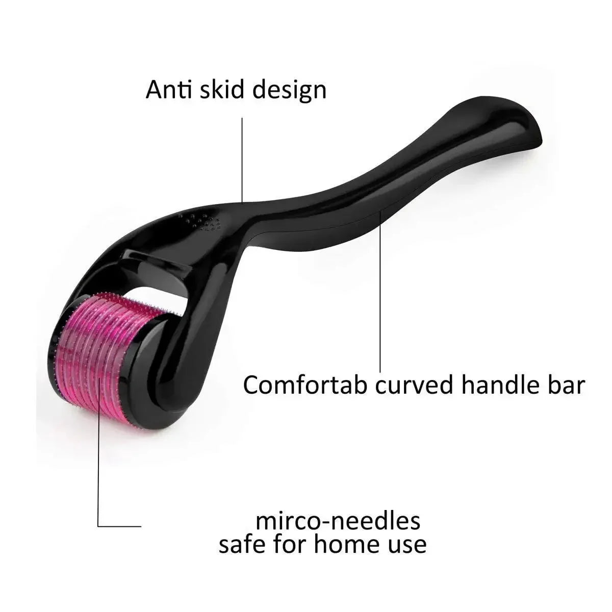540Pins 0.25mm Titanium Derma Roller Hair Beard Microneedle Roller for Facial Skin Care Body MTS Micro Needle Roller