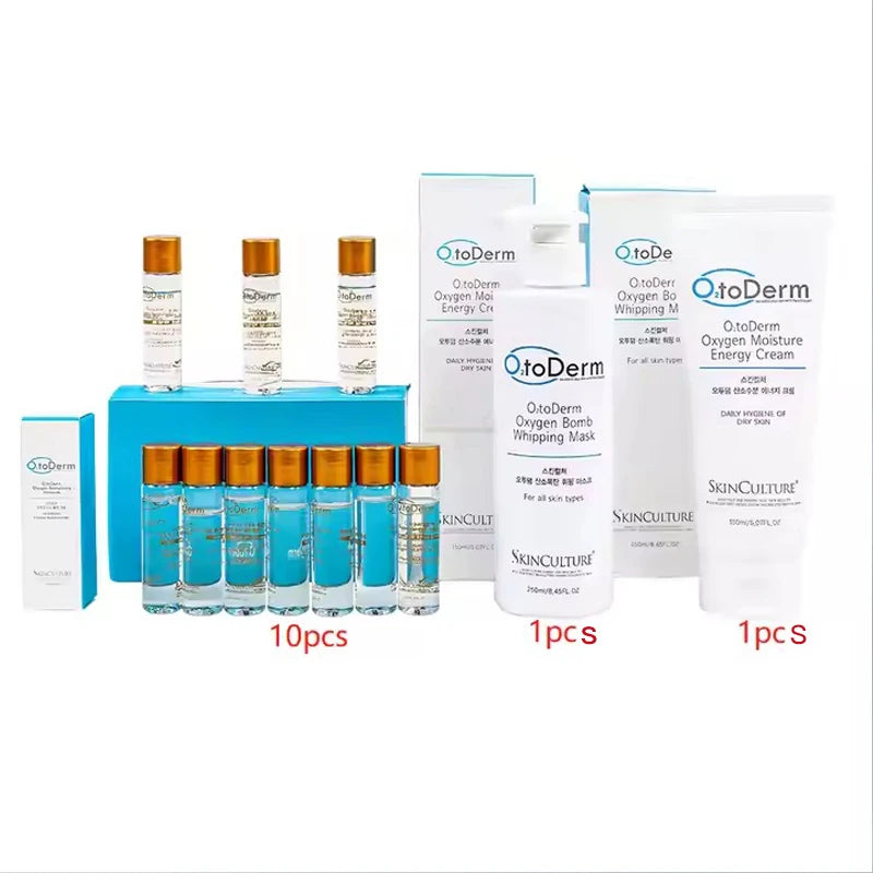Korea O2toderm Oxygen Facial Machine Oxygen Skin Rejuvenation Spray Gun Anti Aging Oxygen LED Dome Therapy Beauty Machine