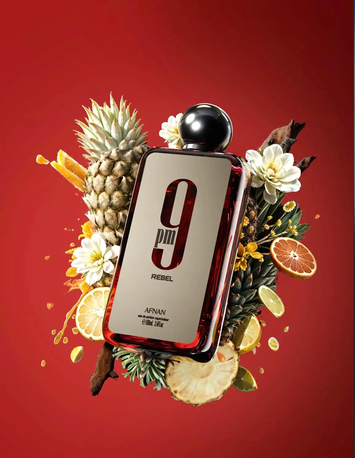 Afnan 9 PM Rebel Unisex Eau De Parfum 3.4 Fl. Oz. - Fragrance for Men And Women