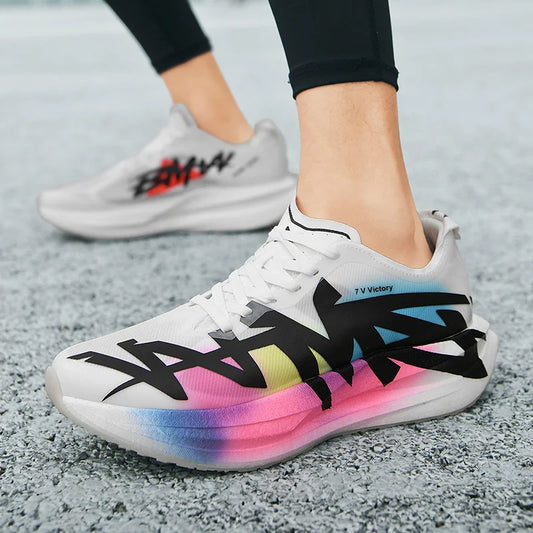 Running Shoes Men Carbon Board Marathon Sports Professional Breathable Lightweight Womens Comfortable Athletic Antislip Sneakers