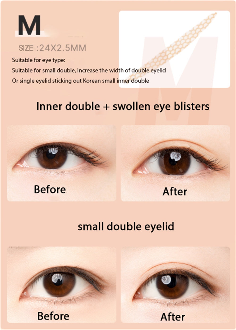 Unny Club Double Eyelid Stickers Seamless Natural Lace Invisible Makeup S M L Makeup Cosmetic
