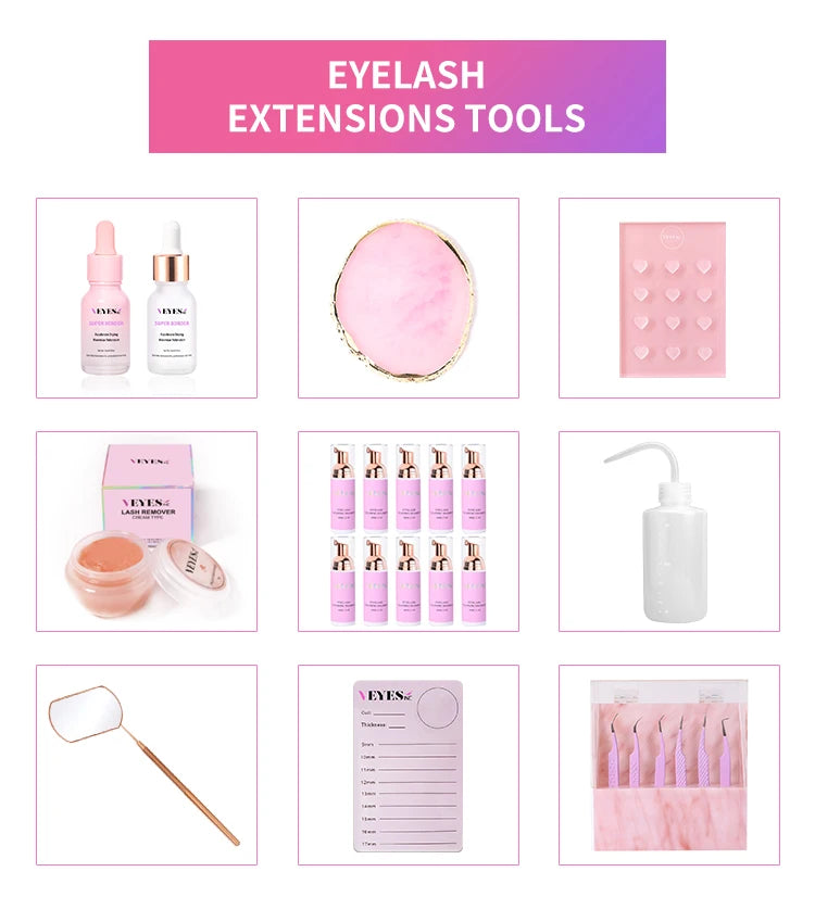 Veyes Inc Individual Eyelash Extensions Faux Mink Matte Lashes 8-20mm Veyelash Professionals Classic Natural Lash Bulk Wholesale
