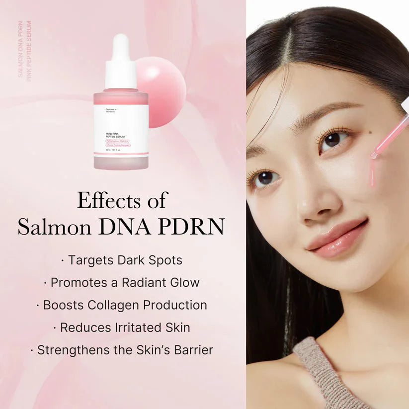 Pink Peptide Serum  Dark Spot Care Even Skin Tone Boosts Elasticity Smooth Firm Niacinamide Bright Essence Korean Makeup