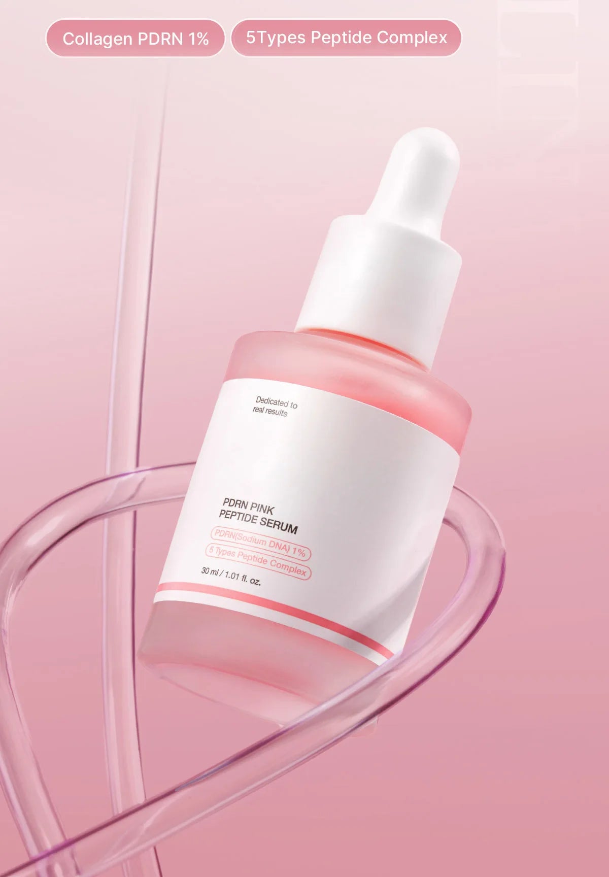 Pink Peptide Serum  Dark Spot Care Even Skin Tone Boosts Elasticity Smooth Firm Niacinamide Bright Essence Korean Makeup