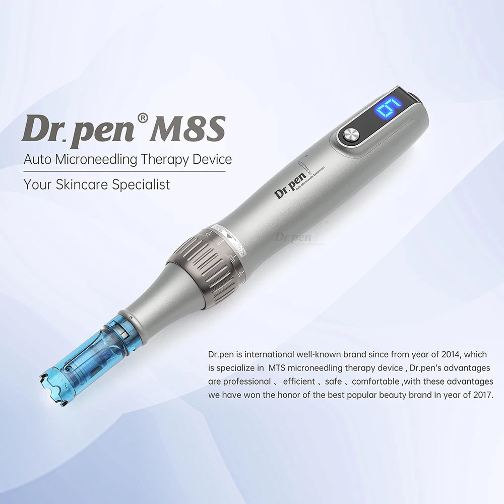 Dr Pen Wireless M8S Kit Professional With Derma Pen 32pcs Cartridges Needle Length 0.25 mm