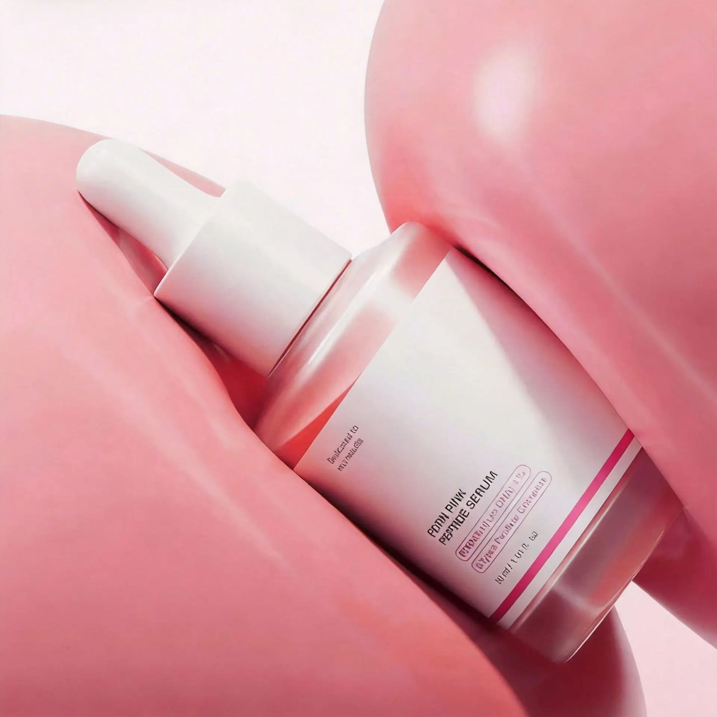 Pink Peptide Serum  Dark Spot Care Even Skin Tone Boosts Elasticity Smooth Firm Niacinamide Bright Essence Korean Makeup