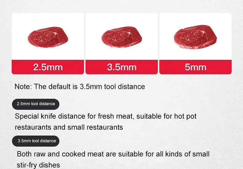 Commercial Electric Meat Slicer Cutter Stainless Steel Automatic Vegetable Cutting Grinder Machine Minced Meat Mincer EU US Plug