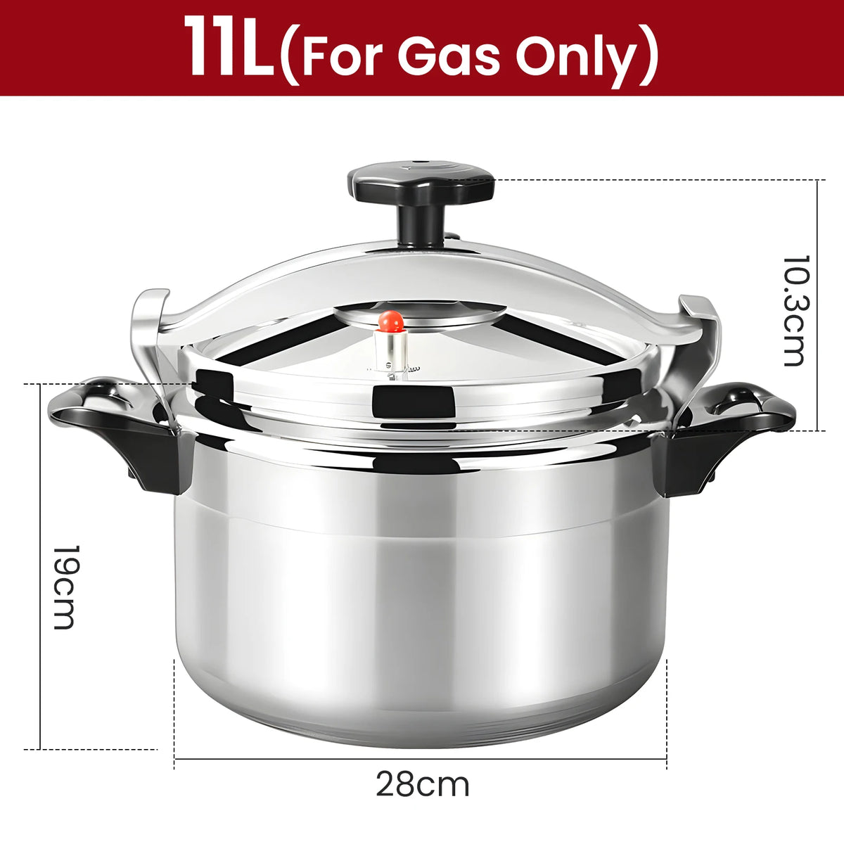 15L Professional Pressure Cooker Multifunctional Aluminum Household Restaurant Explosion-Proof Cooking Pots for Gas Cooker Pot