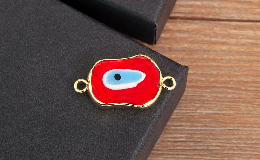 Nidin New Creative Design Evil Eye Charm Chain Bracelets Adjustable 7 Colors For Women Birthday Party Jewelry Accessories Gifts