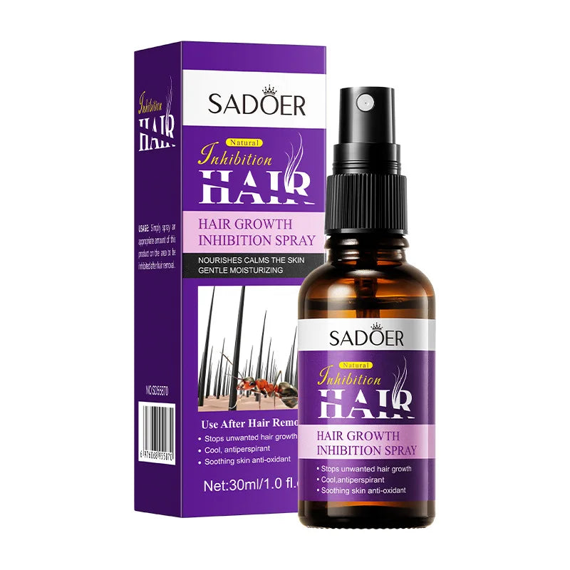 30ml Painless Hair Inhibiting Spray Serum Allantoin Lupine Extract For Underarm Leg Hair Removal Gentle Soothing Daily Body Care