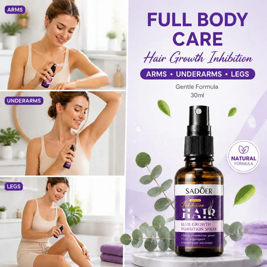 30ml Painless Hair Inhibiting Spray Serum Allantoin Lupine Extract For Underarm Leg Hair Removal Gentle Soothing Daily Body Care