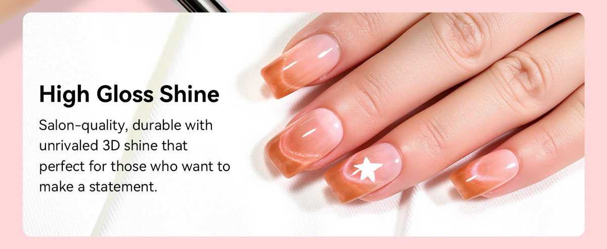 Makartt Cat Eye Gel Nail Polish, 10ml Glitter Holographic Nail Polish with Magnet, Reflective Translucent UV Gel Manicure
