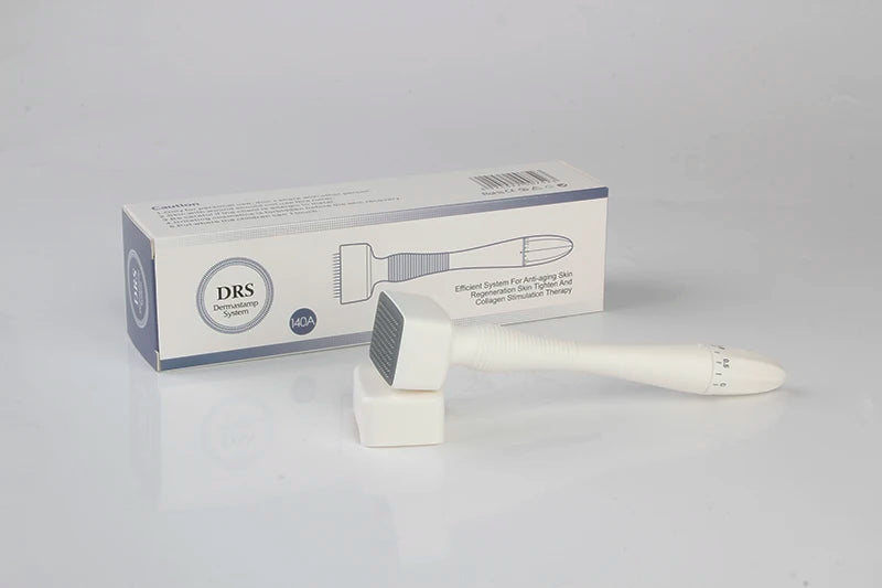 Derma Stamp Adjustable Microneedling With 140 pin Needles Face Body Care Hair Beard Growth 0.25 MM Needle length