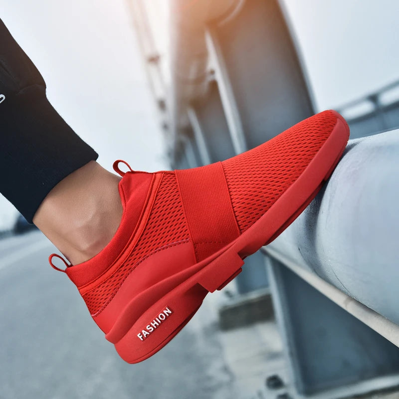Men's shoes summer casual shoes large size red sneakers outdoor running shoes fashion sport shoes comfortable breathable cheap