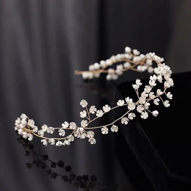 Flower Wedding Hairbands Headbands Women Headpieces Headwear For Brides Girl Women Tiara Crown Hair Accessories Bridal Jewelry