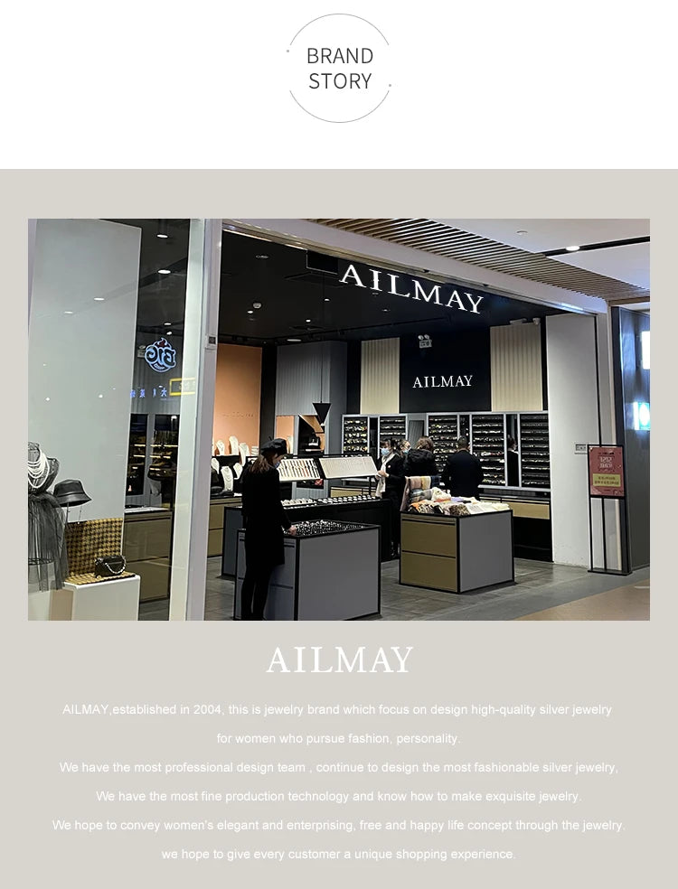 Ailmay Exquisite Luxury Rectangle 3ct  AAAAA CZ Ring 925 Sterling Silver Rings For Women Wedding Engagement Fine Female Jewelry