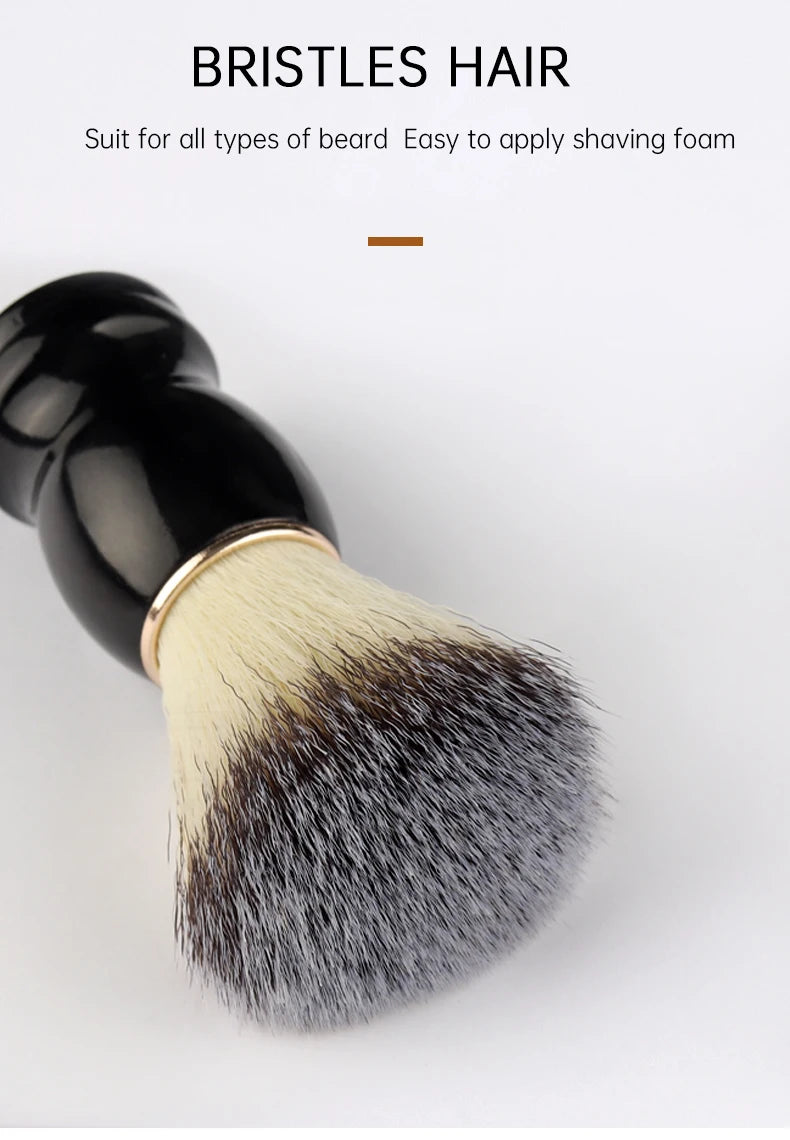 Beard Shaving Brush Makeup brushes 1pcs Wooden Handle Bristle Hair Salon Barber Soap Foam Shave Men Facial Cleaning Tools