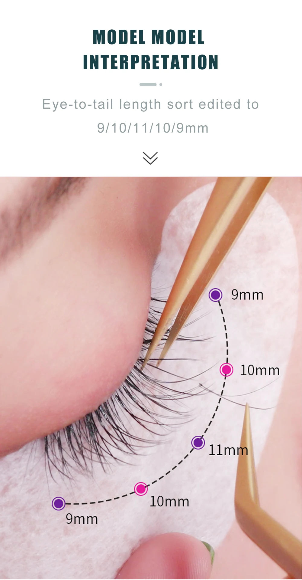 DeceMars Eyelash Extension 16line/Tray Individual  Faux Mink Lash