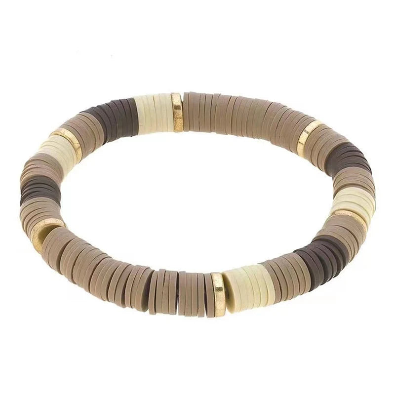 2020 Winter New Products Retro Wild Silicone Bracelet Handmade Ethnic Beach Jewelry For Women Men Adjustable Elastic Bangle Gift