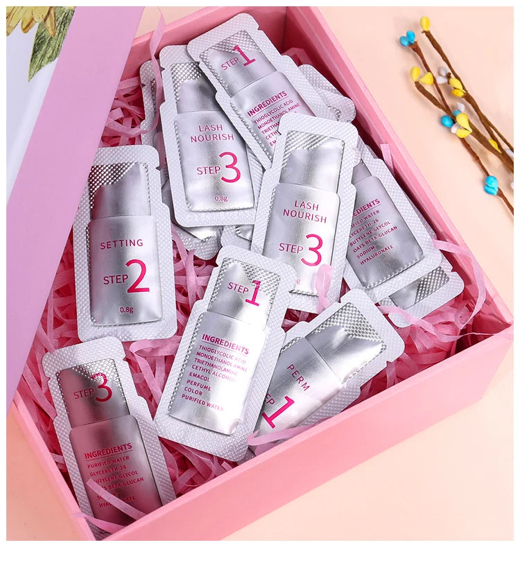 ICONSIGN 10 Pieces/Lot #1#2#3 Sachet Lash Lift Lotion Eyelash Perm Lash Lifting Kit Eyelash Nutrition Lotion Eye Makeup Tools