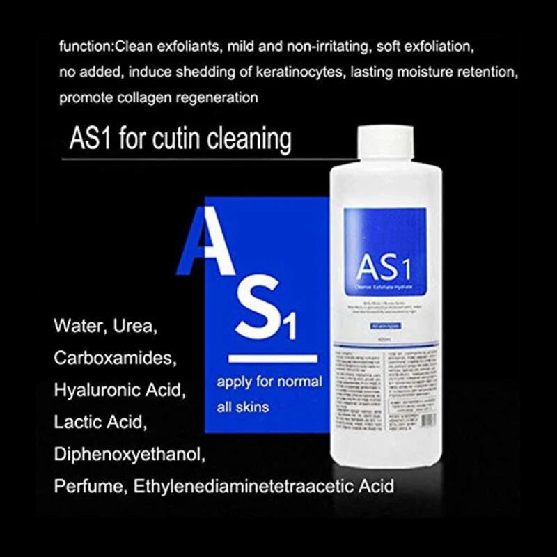 Facial Skincare Face Serum Hydro Aqua Peel Solution 400ml Kit of 3 Serums AS1 SA2 AO3 For Facial Machine Skin Deep Cleaning